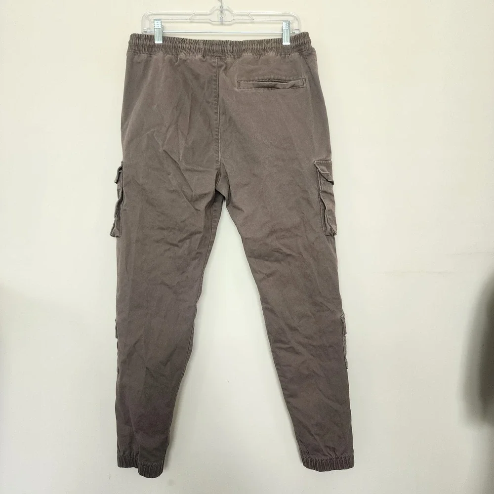 Hollister Mens Cargo Jogger Advanced Stretch Pants Brown Utility Size M